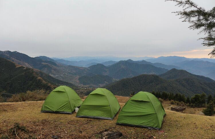 Winch camp nearest trek in bir billing himachal